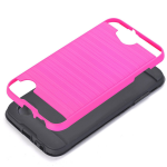 Wholesale LG X Power 2, Fiesta LTE, X Charge Armor Hybrid Case (Hot Pink)